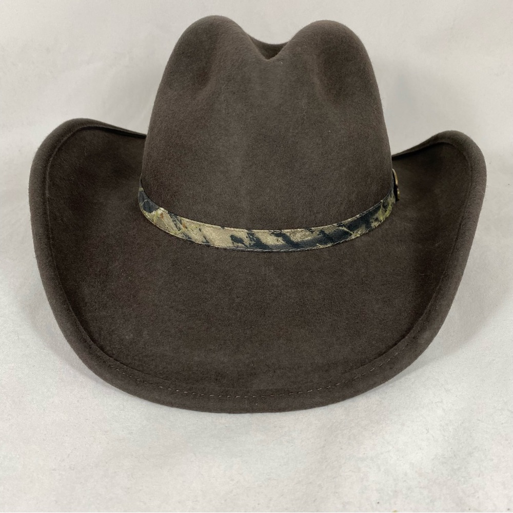 Mossy Oak Diamond Crown Pinch Front Wide Brim UPF 50+ Western Style Hat